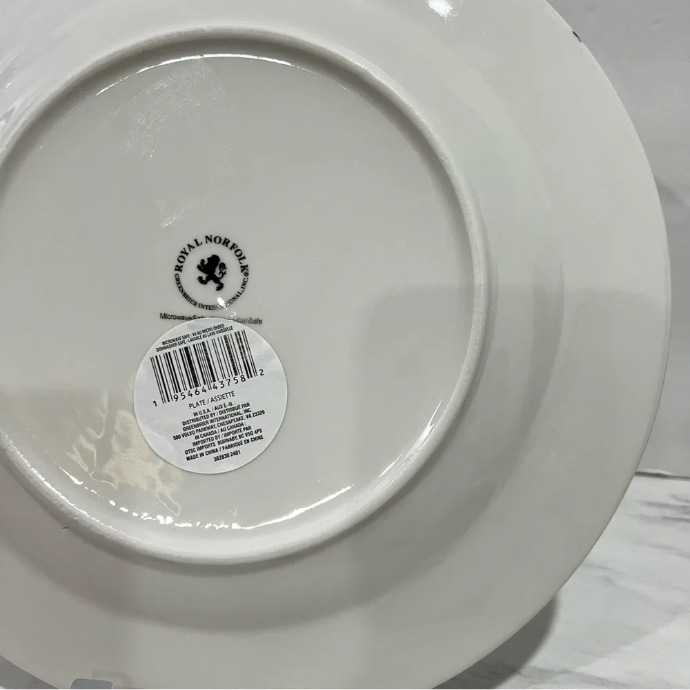 Royal Norfolk Large Dinner Plates 10.5